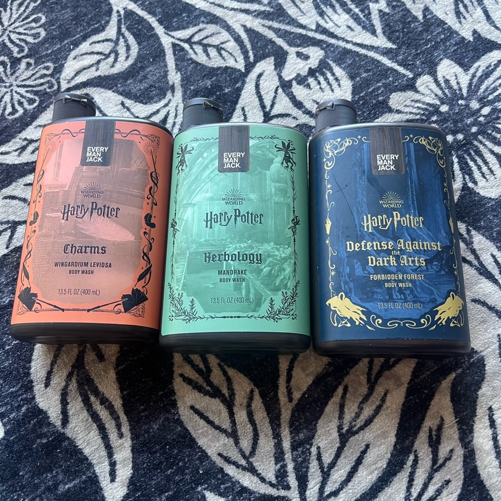 3pk Every Man Jack Harry Potter Body Wash Forest Leviosa‎ Mandrake
